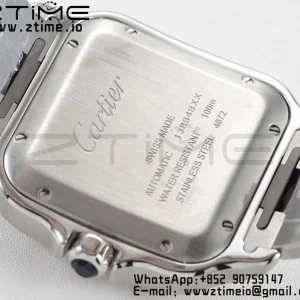 Cartier Santos de Cartier WSSA0013 40mm SS BVF 1:1 Best Edition Blue Dial on SS SmartLinks Bracelet MIYOTA 9015 V2 - Super Clone Watch | 1:1 Best Version