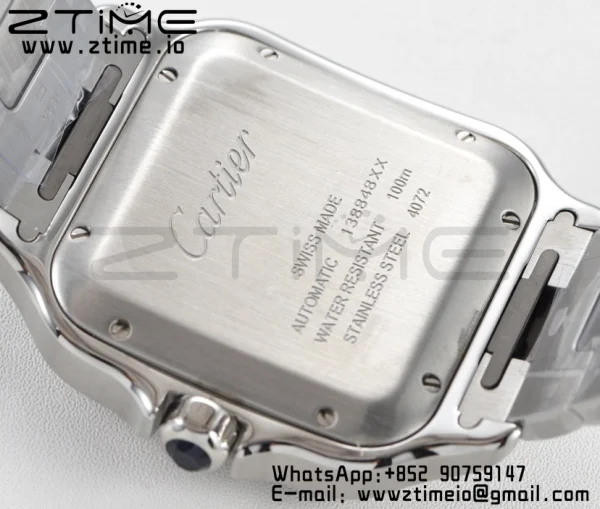 Cartier Santos de Cartier WSSA0013 40mm SS BVF 1:1 Best Edition Blue Dial on SS SmartLinks Bracelet MIYOTA 9015 V2 - Super Clone Watch | 1:1 Best Version