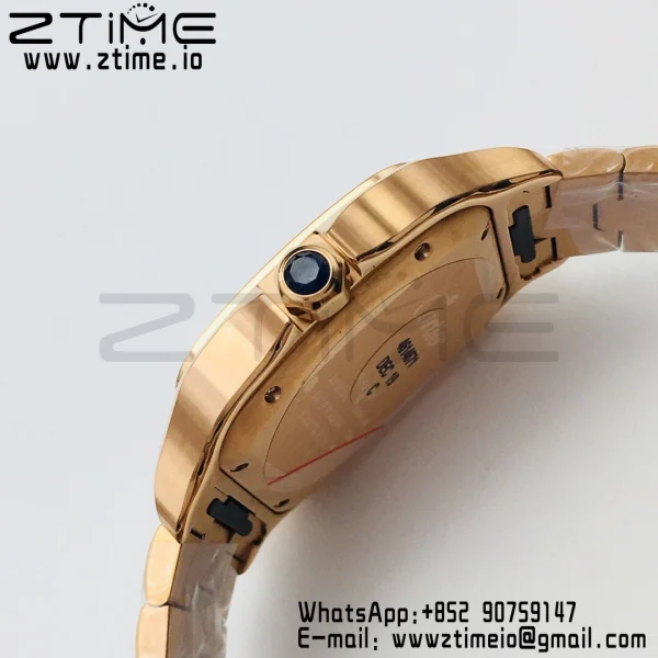 Cartier Santos de Cartier WGSA0007 40mm RG BVF 1:1 Best Edition White Dial on RG SmartLinks Bracelet MIYOTA 9015 V2 - Super Clone Watch | 1:1 Best Version