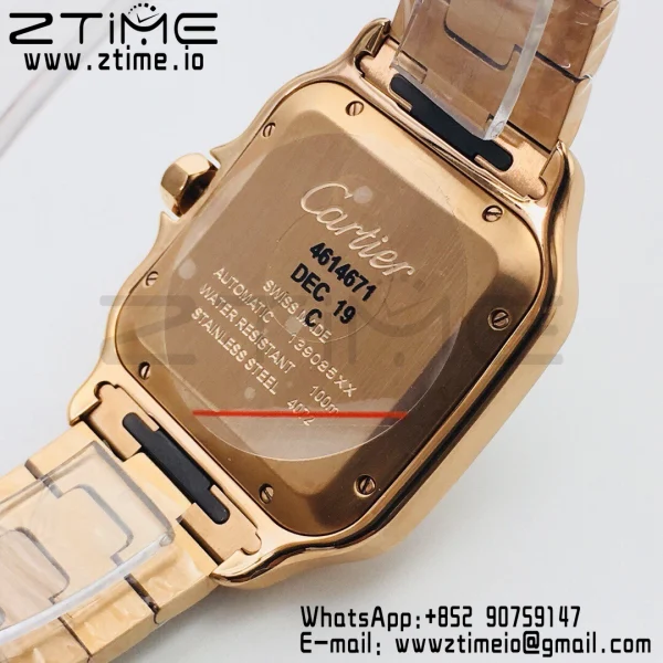 Cartier Santos de Cartier WGSA0007 40mm RG BVF 1:1 Best Edition White Dial on RG SmartLinks Bracelet MIYOTA 9015 V2 - Super Clone Watch | 1:1 Best Version