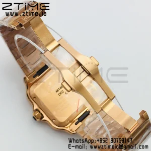 Cartier Santos de Cartier WGSA0007 40mm RG BVF 1:1 Best Edition White Dial on RG SmartLinks Bracelet MIYOTA 9015 V2 - Super Clone Watch | 1:1 Best Version