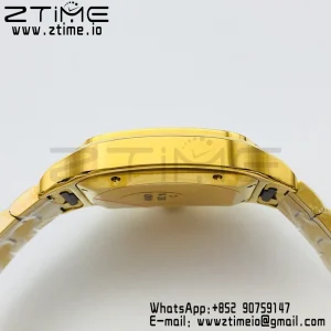 Cartier Santos de Cartier WGSA0009 40mm YG BVF 1:1 Best Edition White Dial on YG SmartLinks Bracelet MIYOTA 9015 V2 - Super Clone Watch | 1:1 Best Version