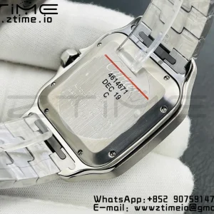 Cartier Santos de Cartier WSSA0062 40mm BVF 1:1 Best Edition Green Dial on SS SmartLinks Bracelet MIYOTA 9015 V2 - Super Clone Watch | 1:1 Best Version