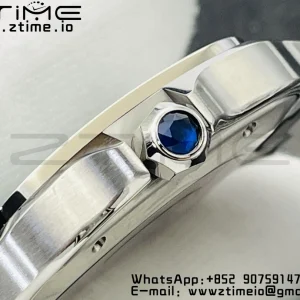 Cartier Santos de Cartier WSSA0062 40mm BVF 1:1 Best Edition Green Dial on SS SmartLinks Bracelet MIYOTA 9015 V2 - Super Clone Watch | 1:1 Best Version