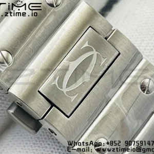 Cartier Santos de Cartier WSSA0062 40mm BVF 1:1 Best Edition Green Dial on SS SmartLinks Bracelet MIYOTA 9015 V2 - Super Clone Watch | 1:1 Best Version