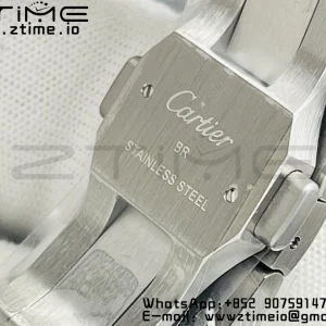 Cartier Santos de Cartier WSSA0062 40mm BVF 1:1 Best Edition Green Dial on SS SmartLinks Bracelet MIYOTA 9015 V2 - Super Clone Watch | 1:1 Best Version