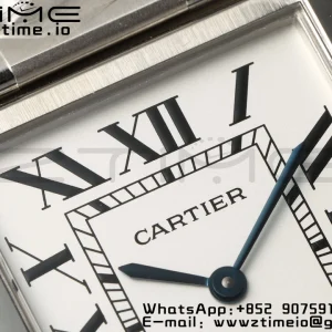 Cartier Tank Must SS 25.5mm AF 1:1 Best Edition White Dial on SS Bracelet Jap Quartz - Super Clone Watch | 1:1 Best Version