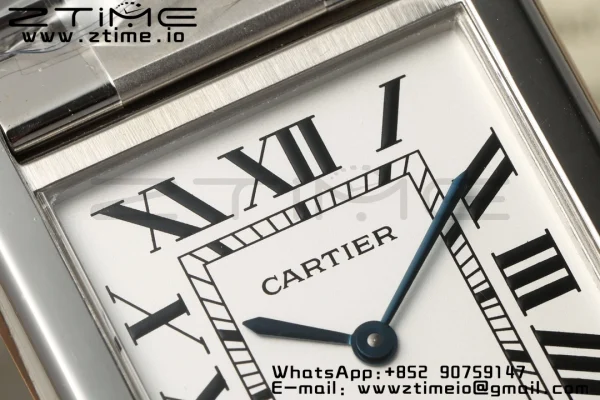 Cartier Tank Must SS 25.5mm AF 1:1 Best Edition White Dial on SS Bracelet Jap Quartz - Super Clone Watch | 1:1 Best Version