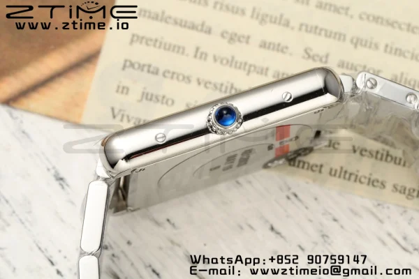 Cartier Tank Must SS 25.5mm AF 1:1 Best Edition White Dial on SS Bracelet Jap Quartz - Super Clone Watch | 1:1 Best Version