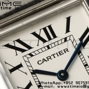 Cartier Tank Must SS 22mm AF 1:1 Best Edition White Dial on SS Bracelet Jap Quartz - Super Clone Watch | 1:1 Best Version