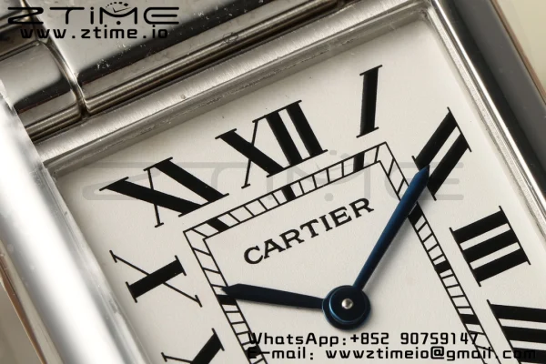 Cartier Tank Must SS 22mm AF 1:1 Best Edition White Dial on SS Bracelet Jap Quartz - Super Clone Watch | 1:1 Best Version