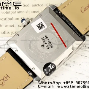 Cartier Tank Solo 31mm WSTA0040 SS AF 1:1 Best Edition White Dial on Black Leather Strap A2892 - Super Clone Watch | 1:1 Best Version