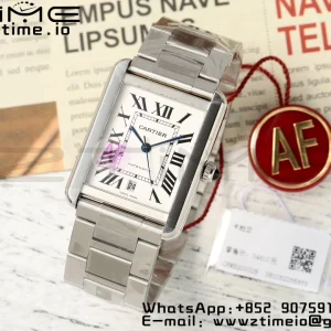 Cartier Tank Solo 31mm WSTA0053 SS AF 1:1 Best Edition White Dial on  SS Bracelet  A2892 - Super Clone Watch | 1:1 Best Version