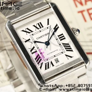 Cartier Tank Solo 31mm WSTA0053 SS AF 1:1 Best Edition White Dial on  SS Bracelet  A2892 - Super Clone Watch | 1:1 Best Version