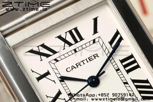 Cartier Tank Solo 31mm WSTA0053 SS AF 1:1 Best Edition White Dial on  SS Bracelet  A2892 - Super Clone Watch | 1:1 Best Version