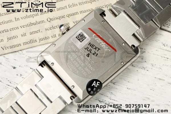 Cartier Tank Solo 31mm WSTA0053 SS AF 1:1 Best Edition White Dial on  SS Bracelet  A2892 - Super Clone Watch | 1:1 Best Version