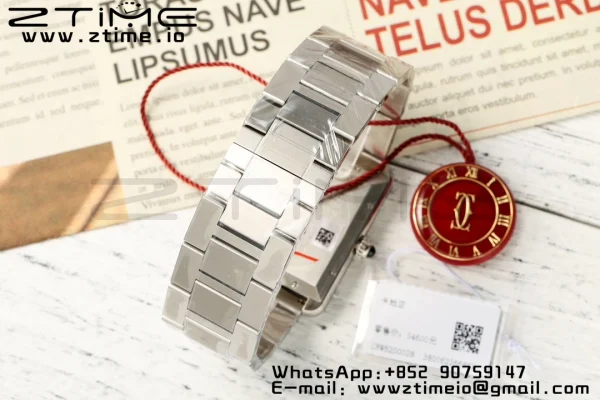 Cartier Tank Solo 31mm WSTA0053 SS AF 1:1 Best Edition White Dial on  SS Bracelet  A2892 - Super Clone Watch | 1:1 Best Version