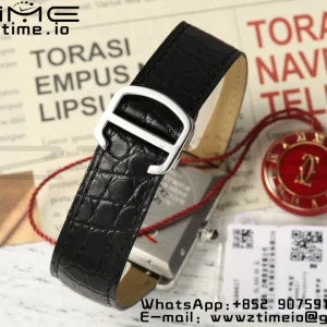 Cartier Tank Solo 31mm WSTA0040 SS AF 1:1 Best Edition White Dial on Black Leather Strap A2892 - Super Clone Watch | 1:1 Best Version
