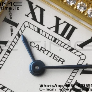 Cartier Panthère 22mm WJPN0015 BVF 1:1 Best Edition YG White Dial Diamonds Bezel on YG Bracelet Ronda Quartz - Super Clone Watch | 1:1 Best Version