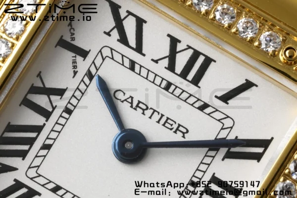 Cartier Panthère 22mm WJPN0015 BVF 1:1 Best Edition YG White Dial Diamonds Bezel on YG Bracelet Ronda Quartz - Super Clone Watch | 1:1 Best Version