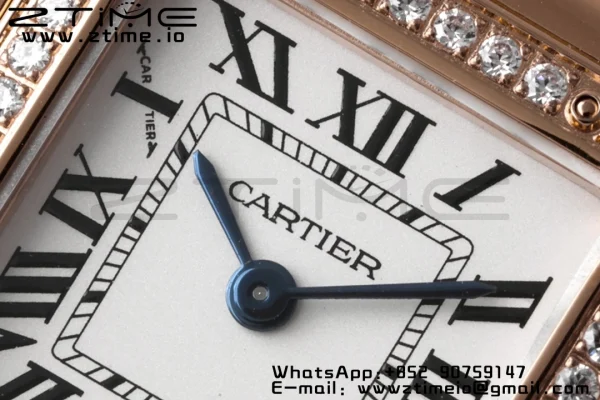 Cartier Panthère 22mm WJPN0008 BVF 1:1 Best Edition RG White Dial Diamonds Bezel on RG Bracelet Ronda Quartz - Super Clone Watch | 1:1 Best Version