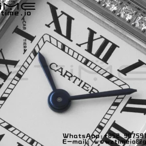 Cartier Panthère 22mm W4PN0007 BVF 1:1 Best Edition SS White Dial Diamonds Bezel on SS Bracelet Ronda Quartz - Super Clone Watch | 1:1 Best Version