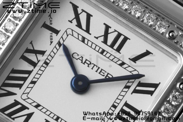 Cartier Panthère 22mm W4PN0007 BVF 1:1 Best Edition SS White Dial Diamonds Bezel on SS Bracelet Ronda Quartz - Super Clone Watch | 1:1 Best Version