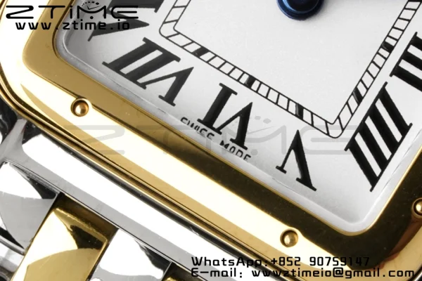 Cartier Panthère 22mm W2PN0006 BVF 1:1 Best Edition SS/YG White Dial on SS/YG Bracelet Ronda Quartz - Super Clone Watch | 1:1 Best Version