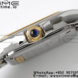 Cartier Panthère 22mm W2PN0006 BVF 1:1 Best Edition SS/YG White Dial on SS/YG Bracelet Ronda Quartz - Super Clone Watch | 1:1 Best Version