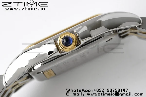 Cartier Panthère 22mm W2PN0006 BVF 1:1 Best Edition SS/YG White Dial on SS/YG Bracelet Ronda Quartz - Super Clone Watch | 1:1 Best Version