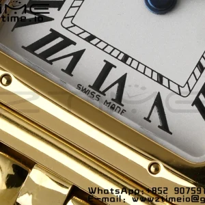 Cartier Panthère 22mm WGPN0008 BVF 1:1 Best Edition YG White Dial on YG Bracelet Ronda Quartz - Super Clone Watch | 1:1 Best Version