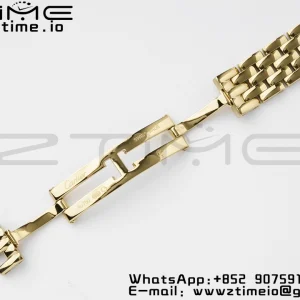 Cartier Panthère 22mm WGPN0008 BVF 1:1 Best Edition YG White Dial on YG Bracelet Ronda Quartz - Super Clone Watch | 1:1 Best Version