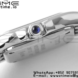 Cartier Panthère 22mm WSPN0006 BVF 1:1 Best Edition SS White Dial on SS Bracelet Ronda Quartz - Super Clone Watch | 1:1 Best Version