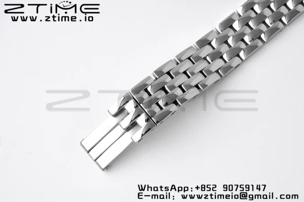 Cartier Panthère 22mm WSPN0006 BVF 1:1 Best Edition SS White Dial on SS Bracelet Ronda Quartz - Super Clone Watch | 1:1 Best Version