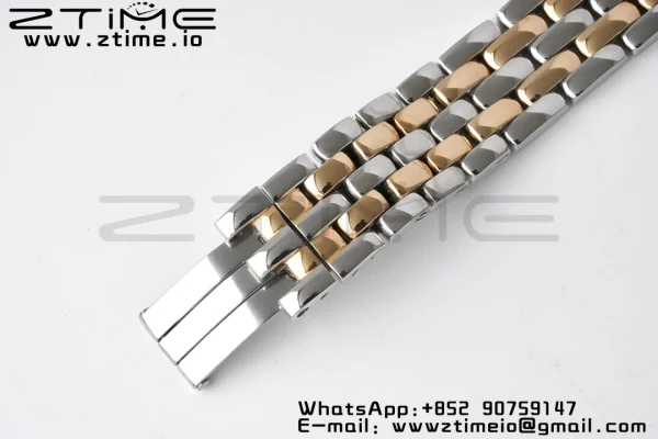 Cartier Panthère 27mm W3PN0007 BVF 1:1 Best Edition SS/RG White Dial Diamonds Bezel on SS/RG Bracelet Ronda Quartz - Super Clone Watch | 1:1 Best Version