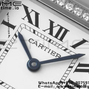 Cartier Panthère 27mm WJPN0007 BVF 1:1 Best Edition SS White Dial Diamonds Bezel on SS Bracelet Ronda Quartz - Super Clone Watch | 1:1 Best Version