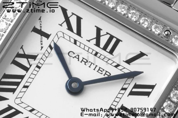 Cartier Panthère 27mm WJPN0007 BVF 1:1 Best Edition SS White Dial Diamonds Bezel on SS Bracelet Ronda Quartz - Super Clone Watch | 1:1 Best Version