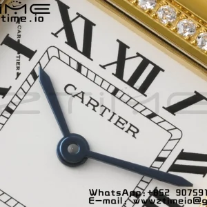 Cartier Panthère 27mm WJPN0016 BVF 1:1 Best Edition YG White Dial Diamonds Bezel on YG Bracelet Ronda Quartz - Super Clone Watch | 1:1 Best Version
