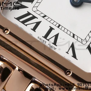 カルティエパンテール27ミリメートルWGPN0007 BVF 1:1ベスト版RGホワイトダイヤルRGブレスレットロンダクォーツ - スーパークローン時計｜1:1ベストバージョン