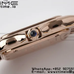 Cartier Panthère 27mm WGPN0007 BVF 1:1 Best Edition RG White Dial on RG Bracelet Ronda Quartz - Super Clone Watch | 1:1 Best Version