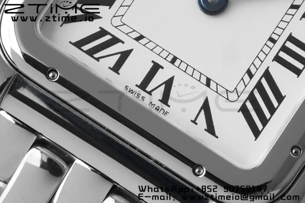 Cartier Panthère 27mm WSPN0007 BVF 1:1 Best Edition SS White Dial on SS Bracelet Ronda Quartz - Super Clone Watch | 1:1 Best Version