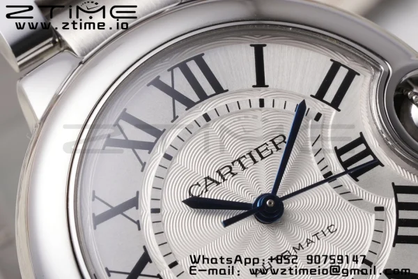 カルティエ バロンブルー WSBB0044 33mm SS AF 1:1 ベストエディション ホワイトダイアル SSブレスレット SEIKO NH05A - スーパークローンウォッチ｜1:1 ベストバージョン
