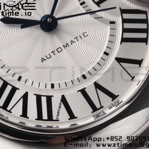カルティエ バロンブルー WSBB0044 33mm SS AF 1:1 ベストエディション ホワイトダイアル SSブレスレット SEIKO NH05A - スーパークローンウォッチ｜1:1 ベストバージョン