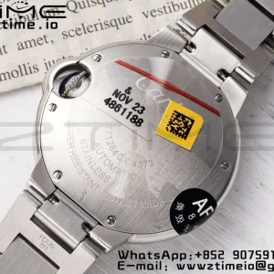 Cartier Ballon Bleu WSBB0044 33mm SS AF 1:1 Best Edition White Dial on SS Bracelet SEIKO NH05A - Super Clone Watch | 1:1 Best Version