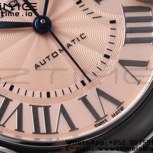 Cartier Ballon Bleu W6920100 33mm SS AF 1:1 Best Edition ピンクダイアル SSブレス SEIKO NH05A - スーパークローンウォッチ｜1:1 ベストバージョン