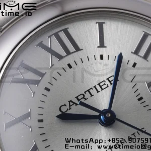 Cartier Ballon Bleu WSBB0062 33mm SS AF 1:1 Best Edition Silver Dial on SS Bracelet SEIKO NH05A - Super Clone Watch | 1:1 Best Version