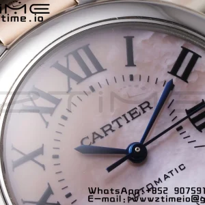 Cartier Ballon Bleu W6920070 33mm SS/RG AF 1:1 Best Edition Cadran roz MOP pe brățară SS/RG SEIKO NH05A - Super Clone Watch | 1:1 Best Version