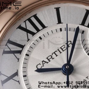 Cartier Ballon Bleu W6920097 33mm RG AF 1:1 Best Edition Silver Dial on Brown Leather Strap SEIKO NH05A - Super Clone Watch | 1:1 Best Version