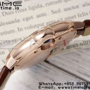 Cartier Ballon Bleu W6920097 33mm RG AF 1:1 Best Edition Silver Dial on Brown Leather Strap SEIKO NH05A - Super Clone Watch | 1:1 Best Version