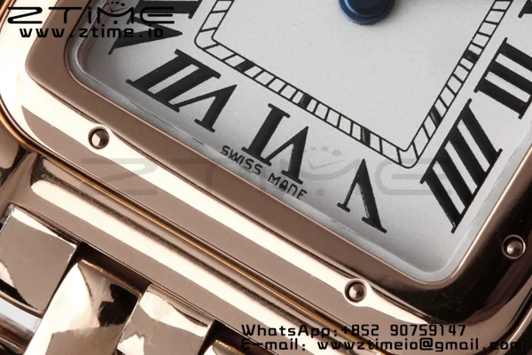Cartier Panthère 22mm WGPN0040 BVF 1:1 Best Edition RG White Dial on RG Bracelet Ronda Quartz - Super Clone Watch | 1:1 Best Version
